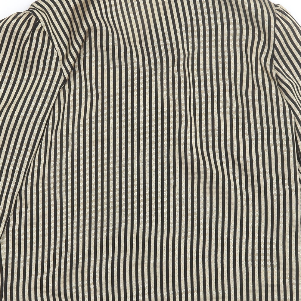 Littlewoods Womens Black Striped  Jacket  Size 14