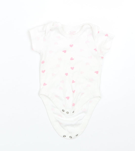 Pure Baby Baby White  Cotton Romper One-Piece Size 3-6 Months