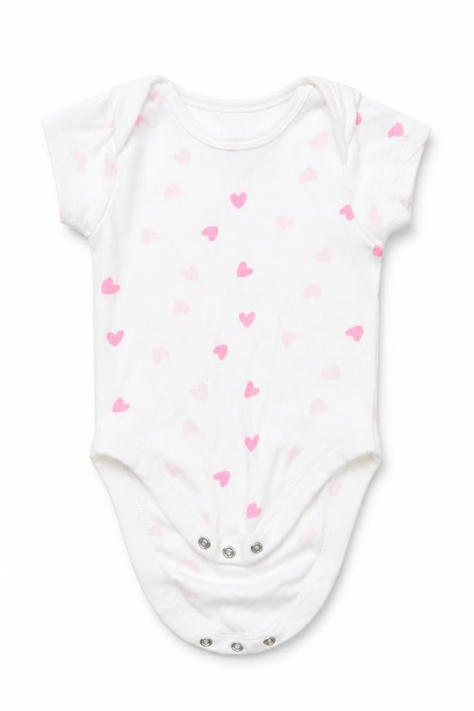 Pure Baby Baby White  Cotton Romper One-Piece Size 3-6 Months