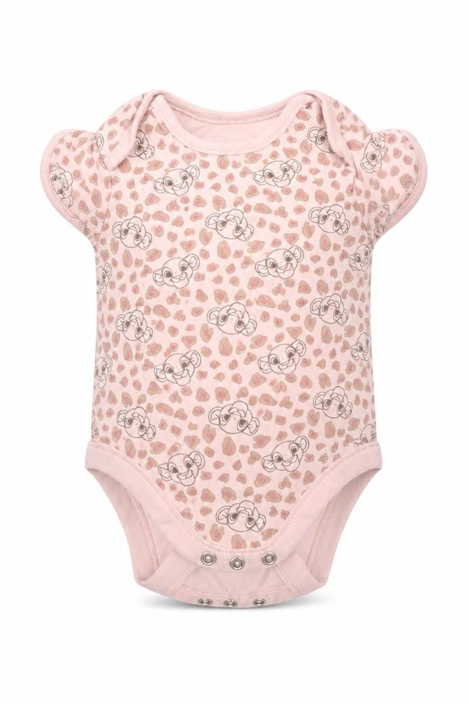 George Baby Pink Animal Print Cotton Romper One-Piece Size 9-12 Months