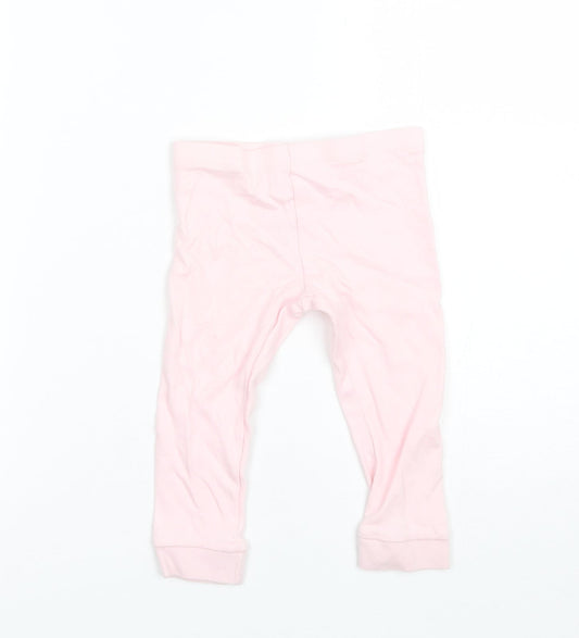 Disney Baby Pink  Cotton Jogger Leggings Size 12-18 Months