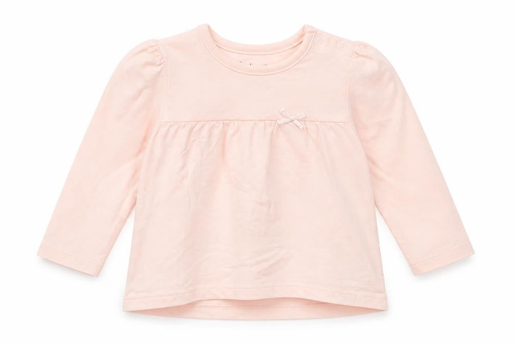Nutmeg Baby Pink  Cotton Basic T-Shirt Size 9-12 Months Round Neck