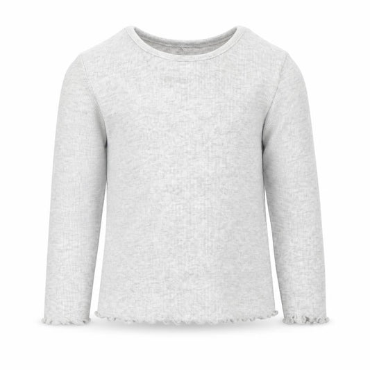 George Girls Grey  Cotton Basic T-Shirt Size 2-3 Years Round Neck