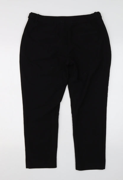 Principles Womens Black  Viscose Dress Pants Trousers Size 12 L23 in Regular