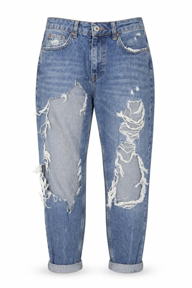 Denim Co Womens Blue  Cotton Mom Jeans Size 10 L24 in Regular