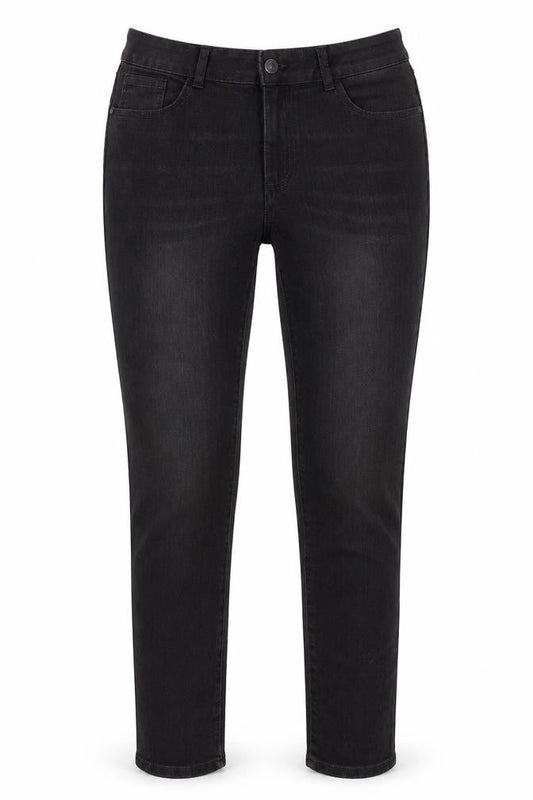 Avenue Womens Black  Cotton Skinny Jeans Size 10 L29 in Regular