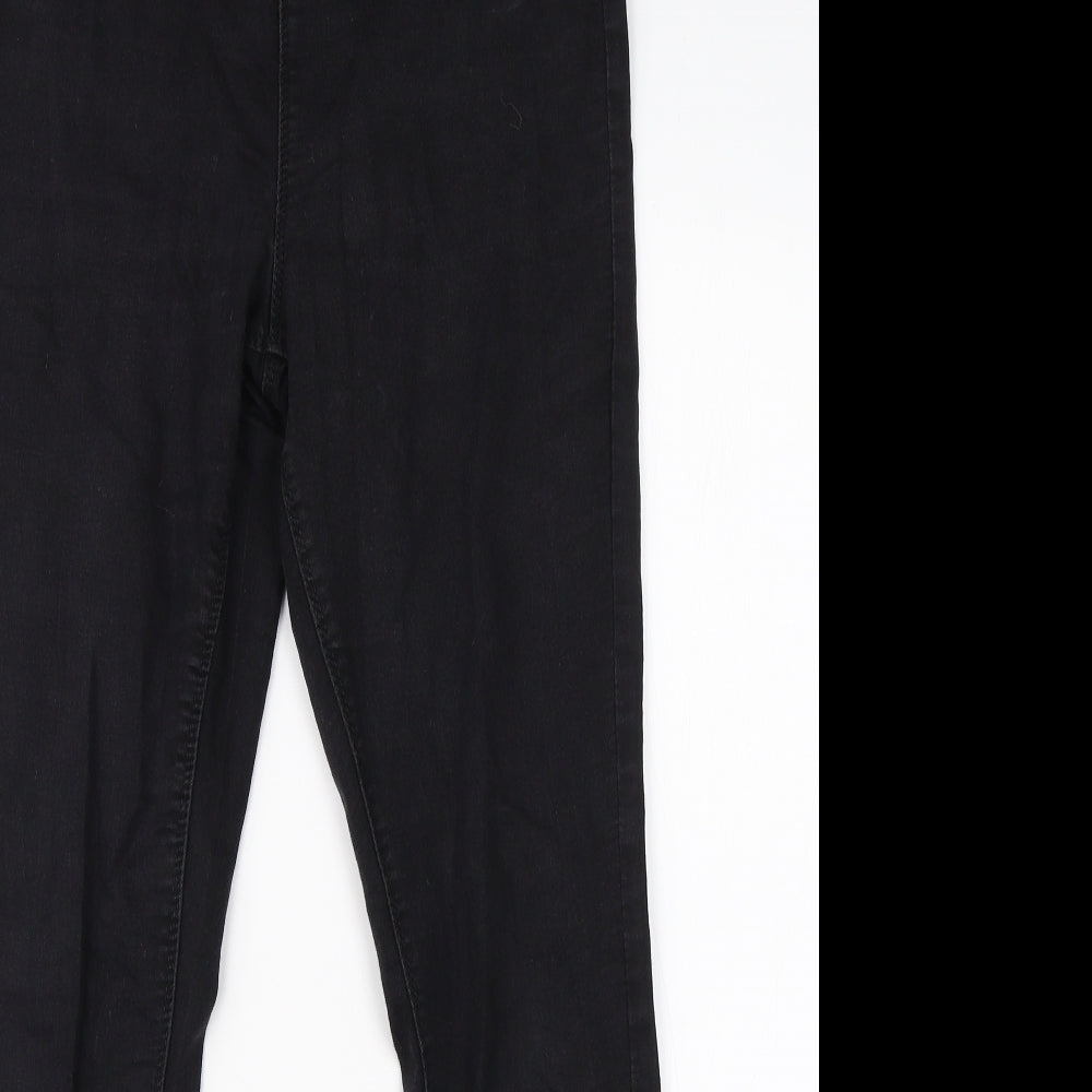 Papaya Womens Black  Cotton Jegging Jeans Size 10 L28 in Regular