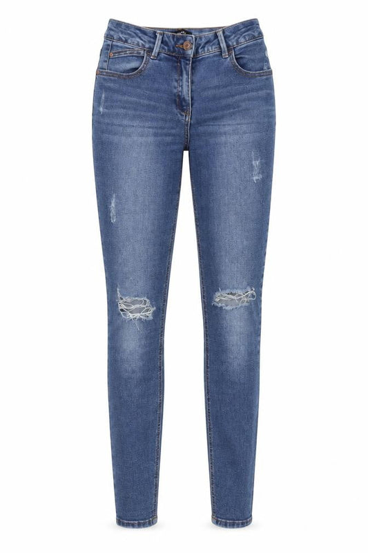/ Denim Womens Blue  Cotton Skinny Jeans Size 10 L28 in Regular