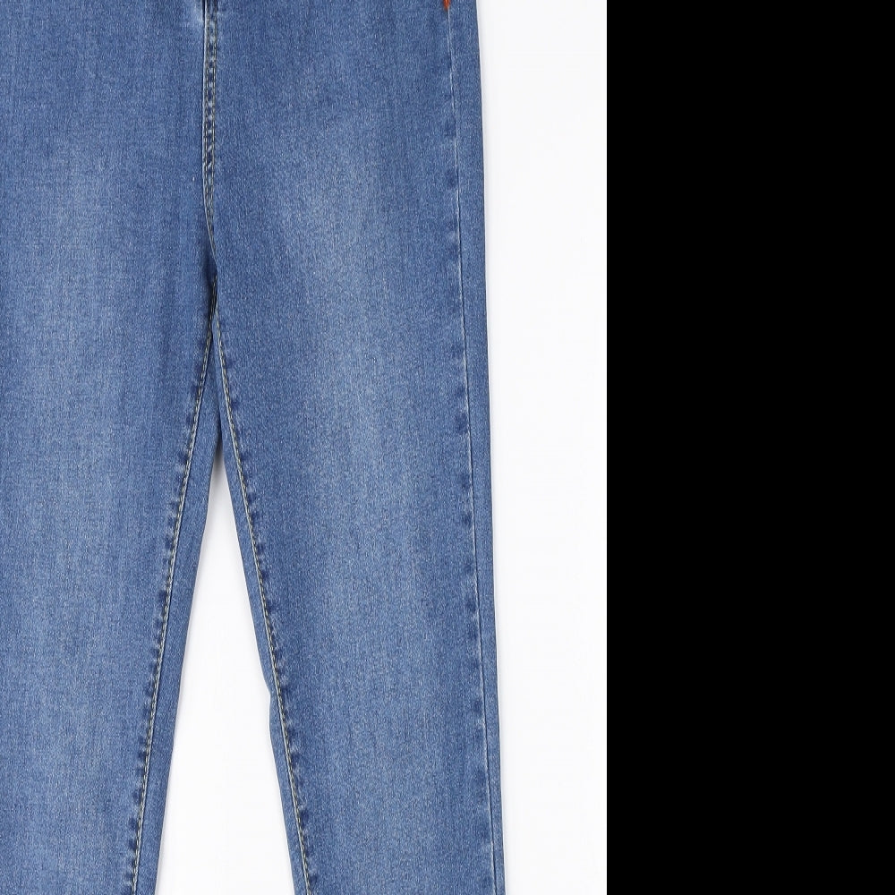Preworn Womens Blue  Cotton Skinny Jeans Size S L26 in Regular