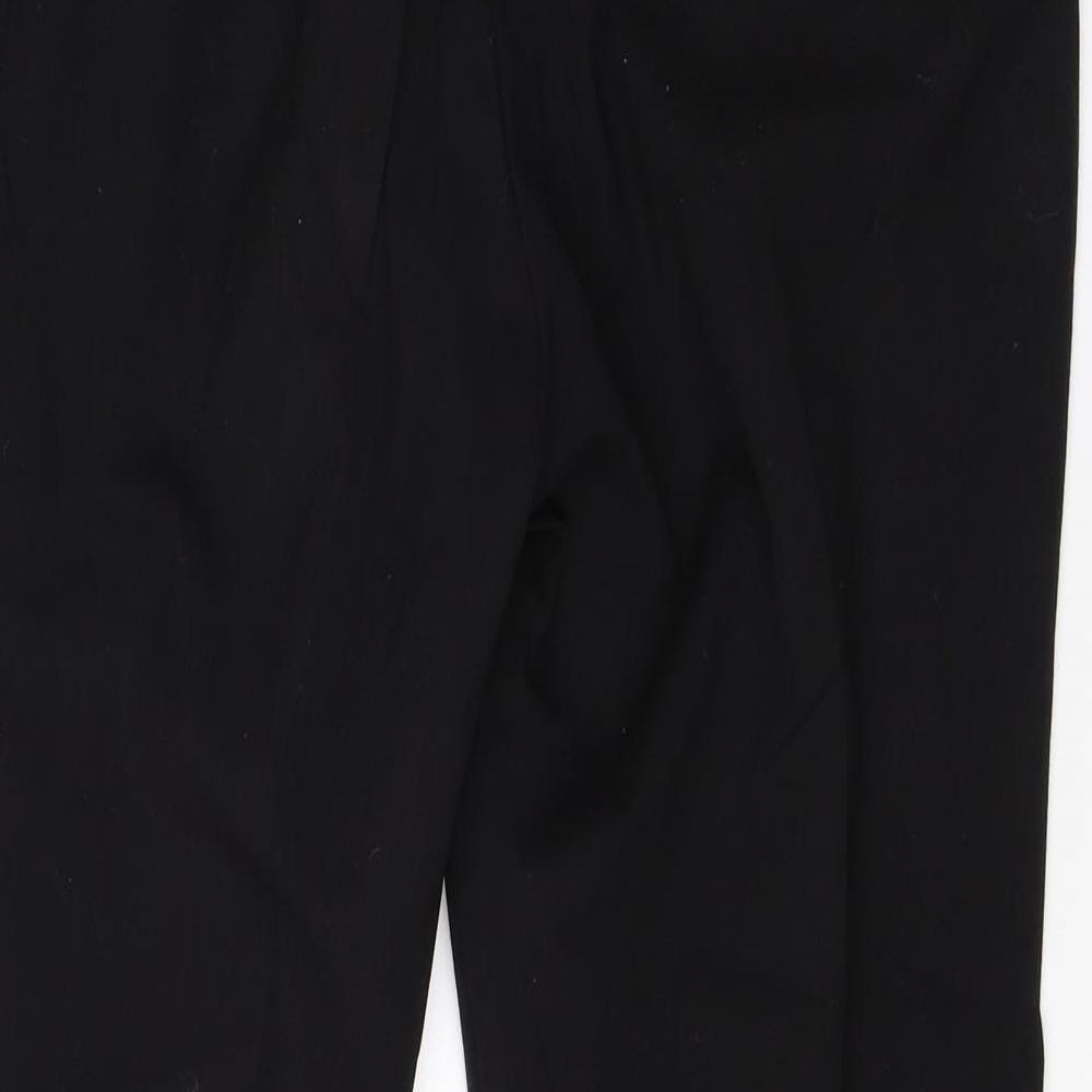 H&M Womens Black  Viscose Dress Pants Trousers Size 10 L28 in Regular