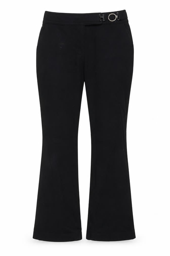 Per Una Womens Black  Viscose Dress Pants Trousers Size 10 L26 in Regular