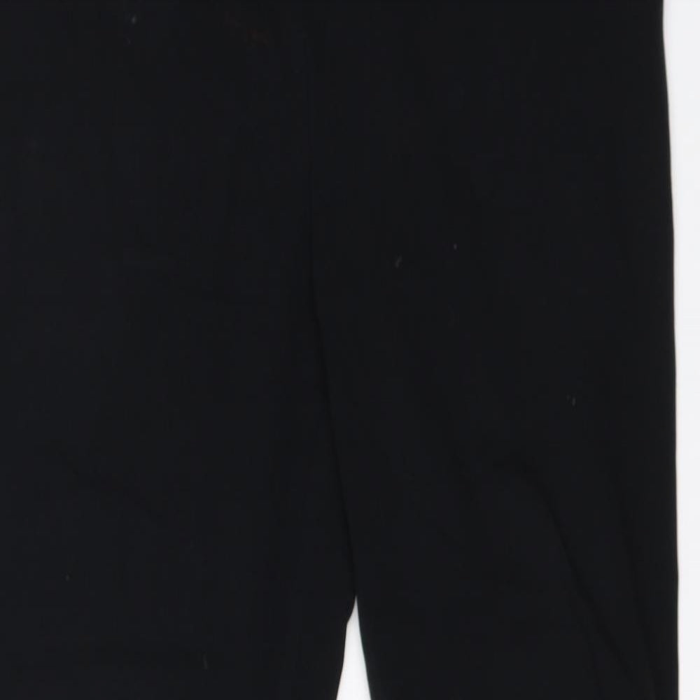 Per Una Womens Black  Viscose Dress Pants Trousers Size 10 L26 in Regular