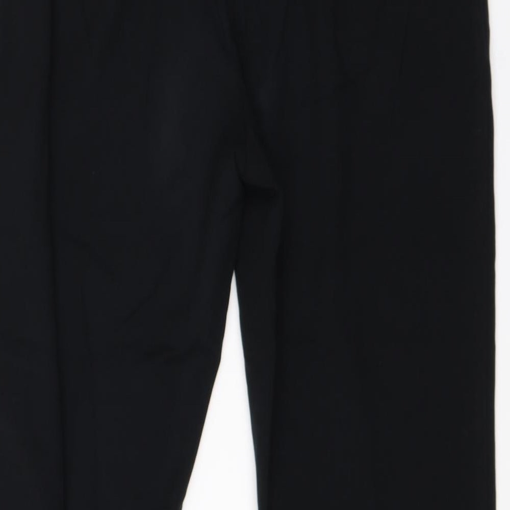 Per Una Womens Black  Viscose Dress Pants Trousers Size 10 L26 in Regular