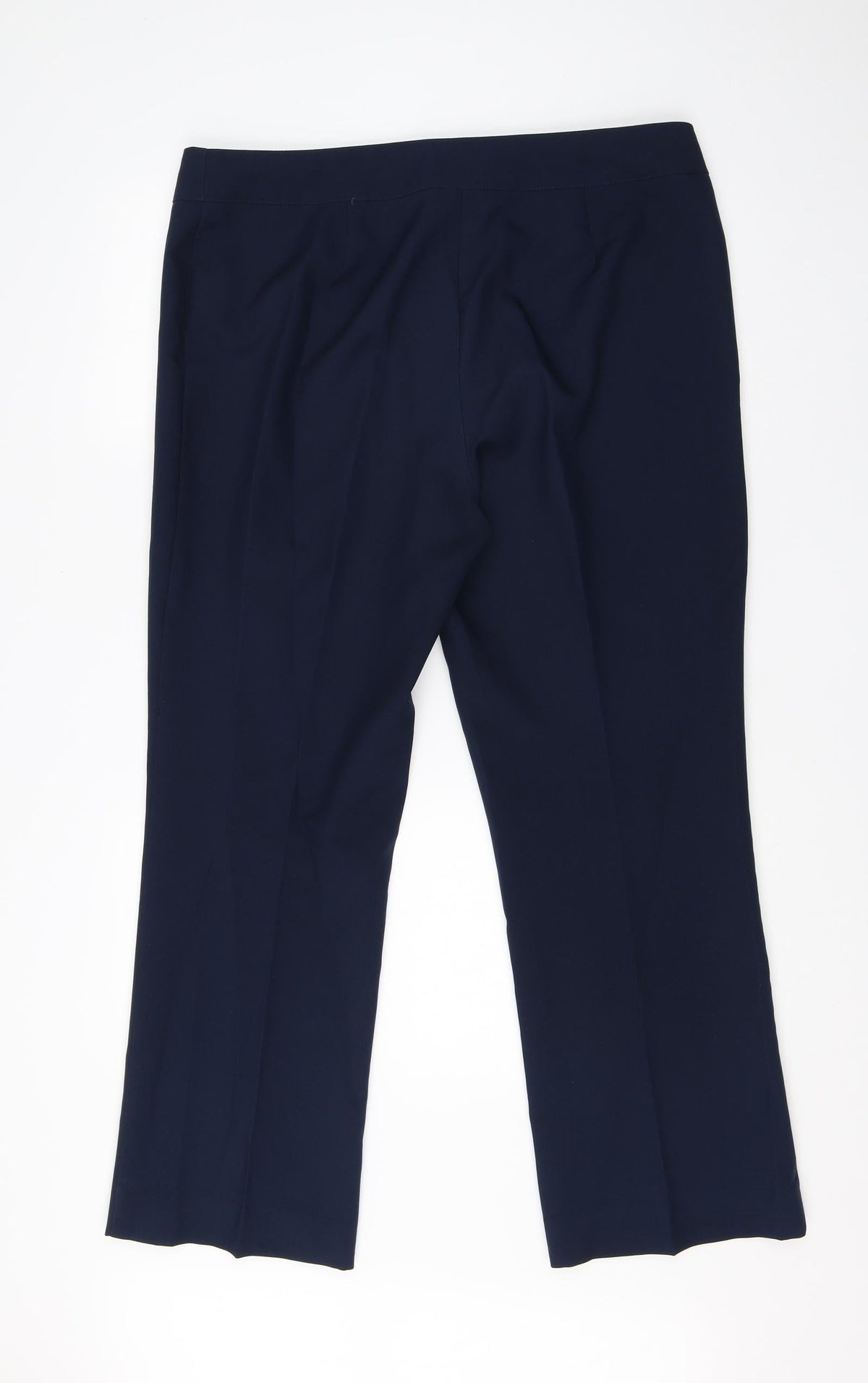 Papaya Womens Blue  Viscose Dress Pants Trousers Size 16 L28 in Regular