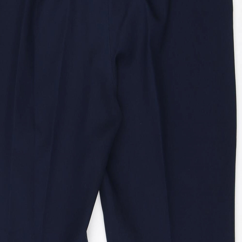 Papaya Womens Blue  Viscose Dress Pants Trousers Size 16 L28 in Regular