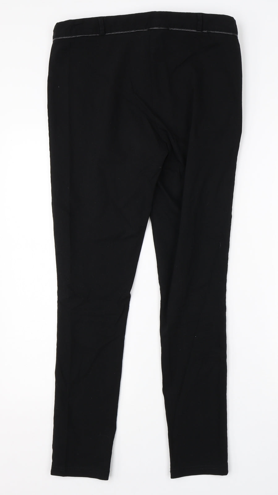 Dorothy Perkins Womens Black  Viscose Dress Pants Trousers Size 12 L26 in Regular