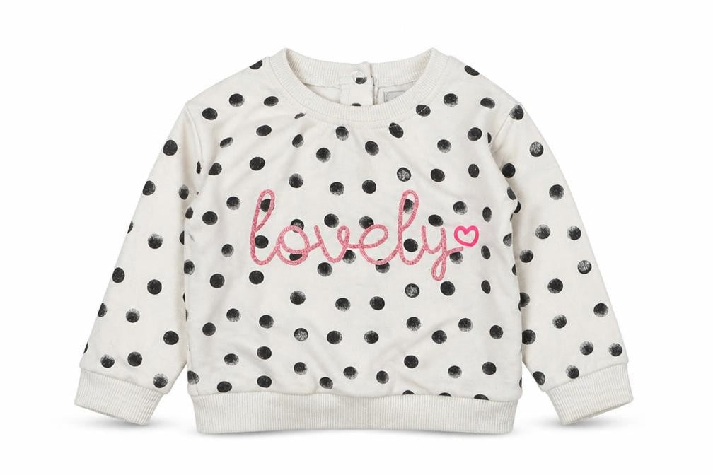 Primark Girls Multicoloured Polka Dot Cotton Pullover Jumper Size 6-9 Months