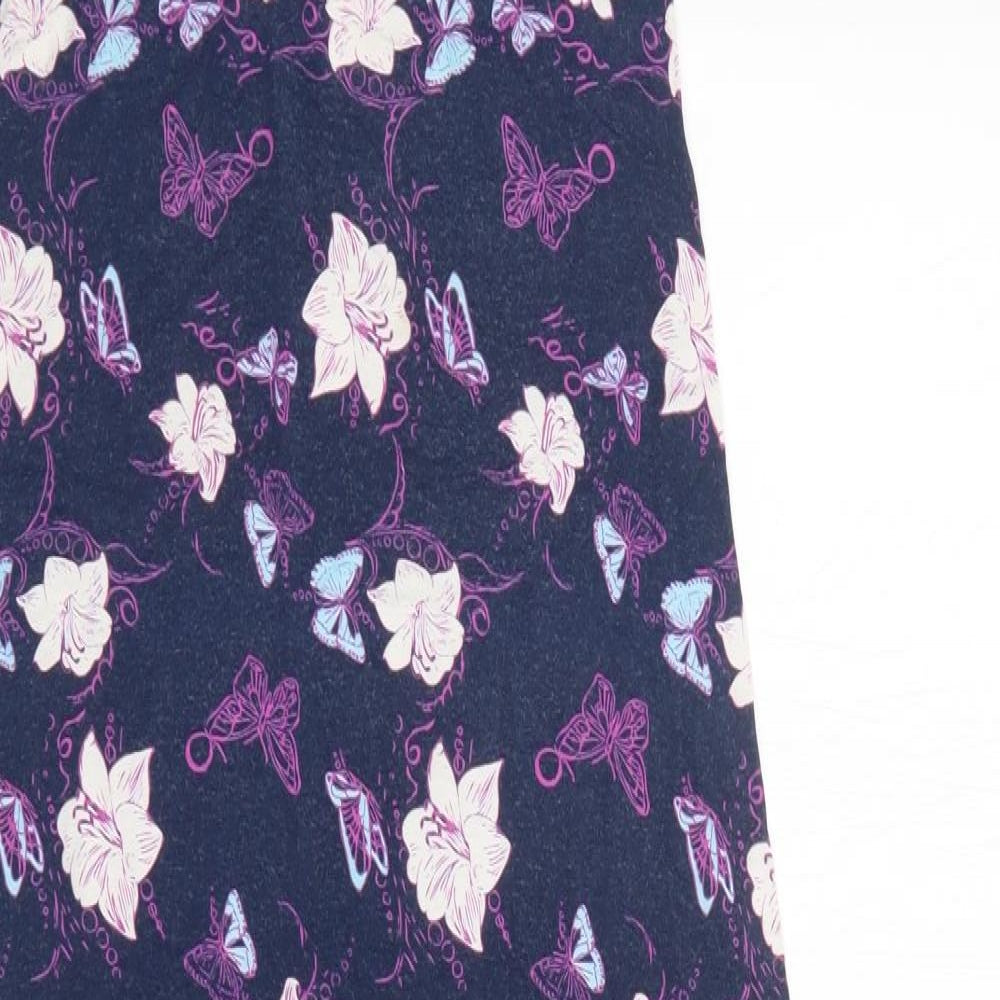 Preworn Womens Multicoloured Animal Print Viscose Tank Dress  Size 10  Round Neck