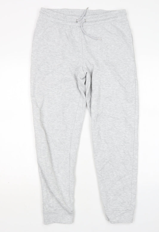 Jeff & Co Womens Grey  Cotton Sweatpants Trousers Size 10 L27 in Regular