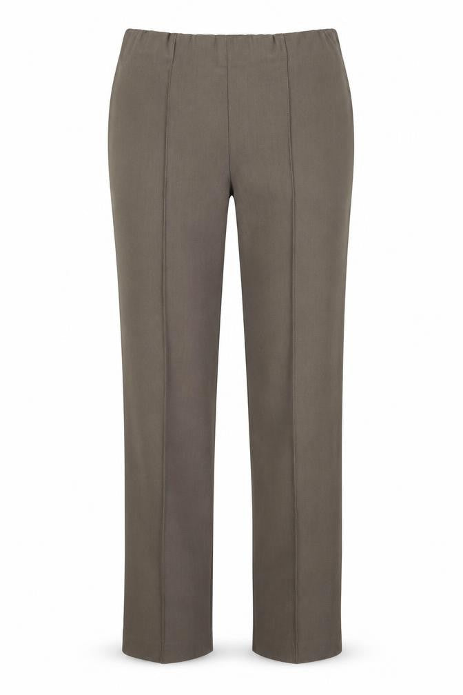 Preworn Womens Brown  Polyester Trousers  Size 12 L27 in Regular
