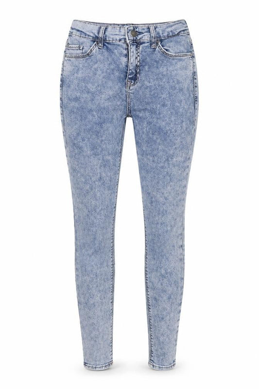 Topshop Womens Blue  Cotton Skinny Jeans Size 26 in L27 in Regular