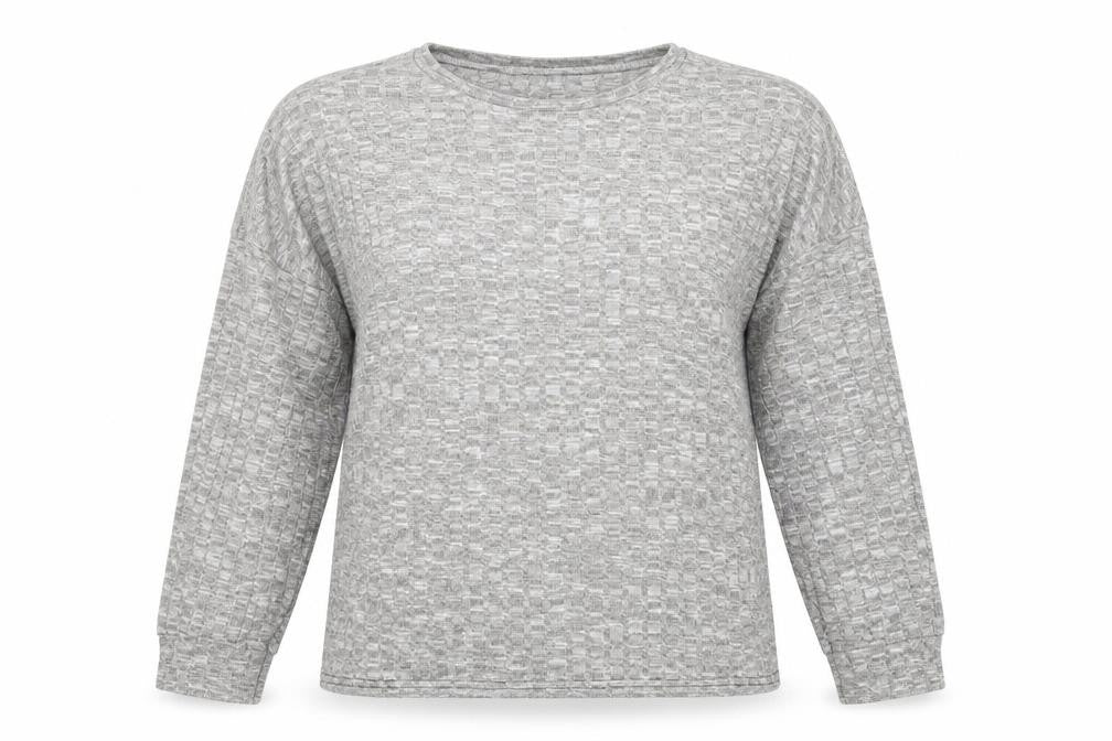 Nasty Gal Womens Grey Round Neck  Polyester Pullover Jumper Size L