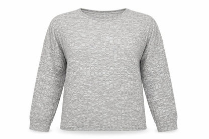 Nasty Gal Womens Grey Round Neck  Polyester Pullover Jumper Size L