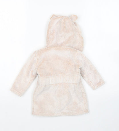 Preloved George Girls Brown  Polyester  Gown Size 6-9 Months - Back