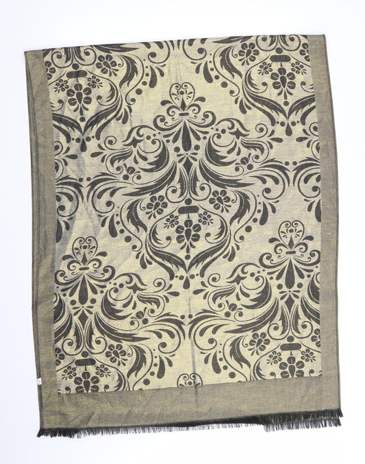 Kendall & James  Beige Floral Polyester  Shawl/Wrap    - Subtle gold shimmer