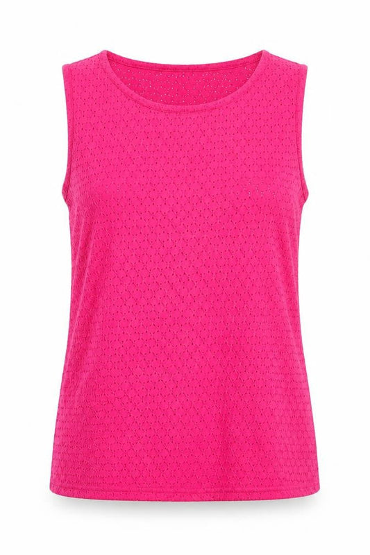 New Look Womens Pink Argyle/Diamond Polyester Tunic Blouse Size 10 Round Neck - Cut out pattern