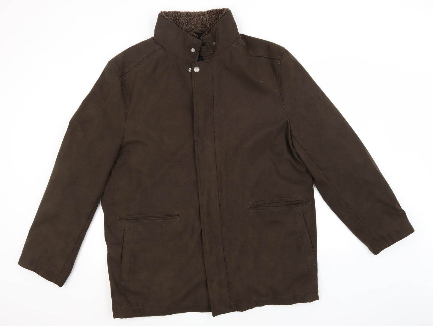 Marks and Spencer Womens Brown   Overcoat Jacket Size L