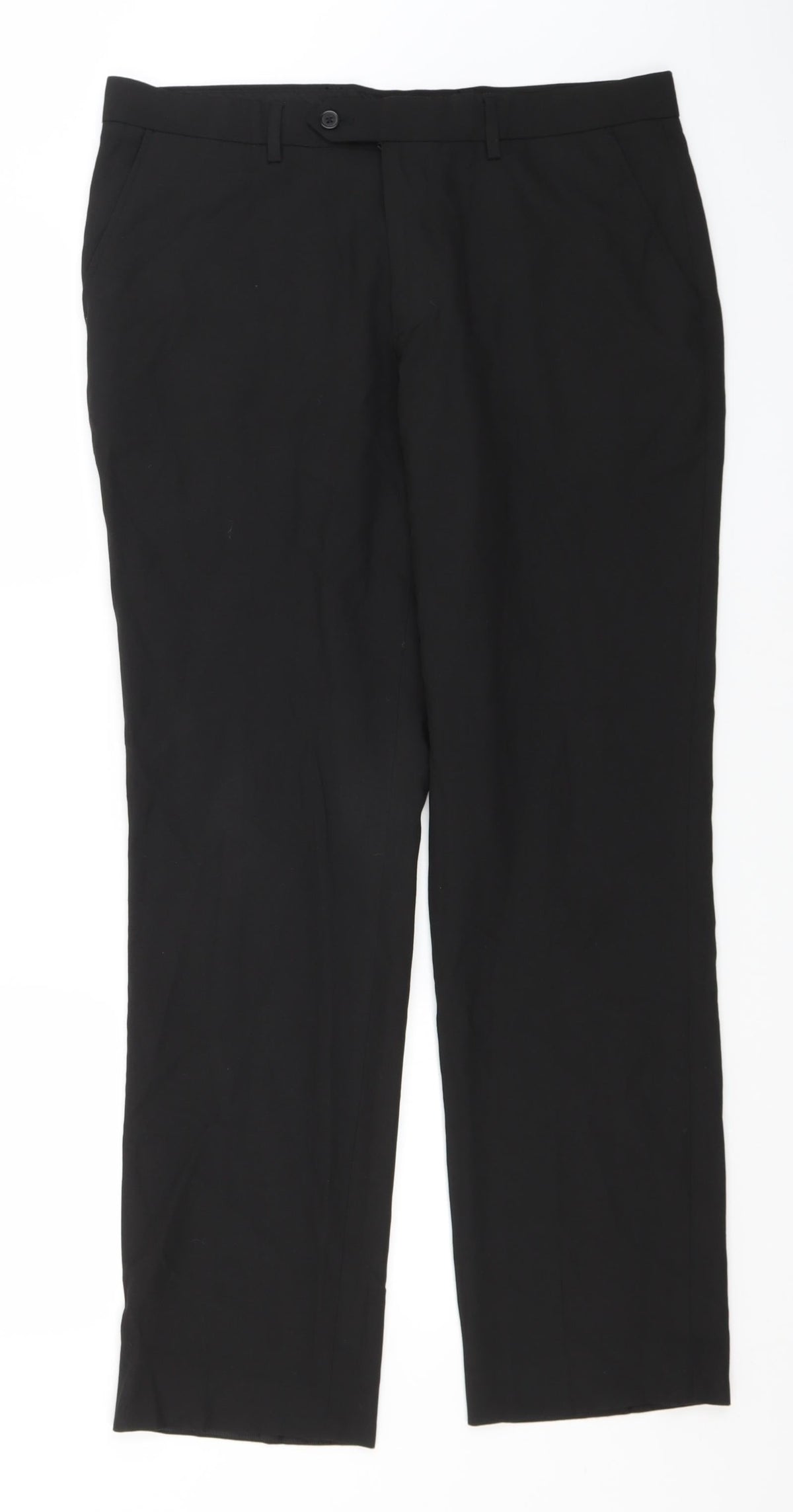 NEXT Womens Black  Polyester Trousers  Size 34 L30 in Regular