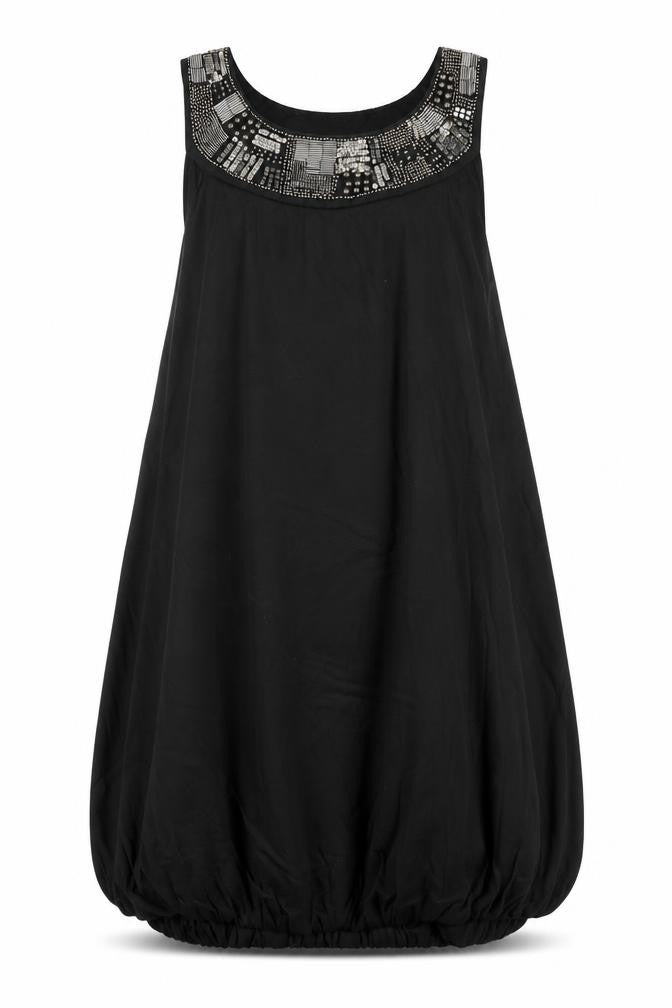 Red Herring Womens Black  Viscose A-Line  Size 14  Round Neck