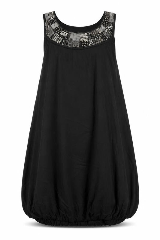 Red Herring Womens Black  Viscose A-Line  Size 14  Round Neck