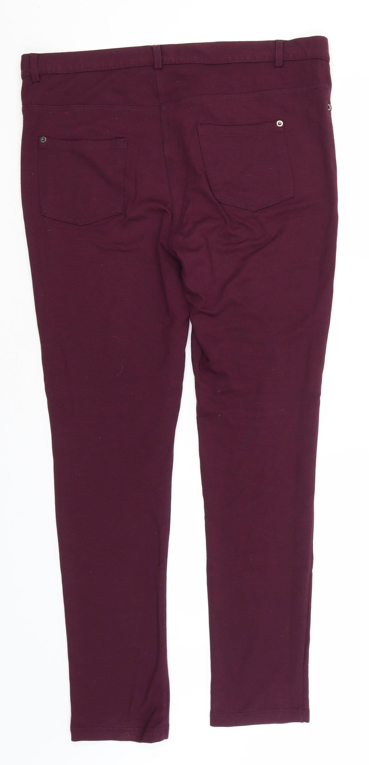 Warehouse Womens Pink  Viscose Trousers  Size 16 L30 in Regular