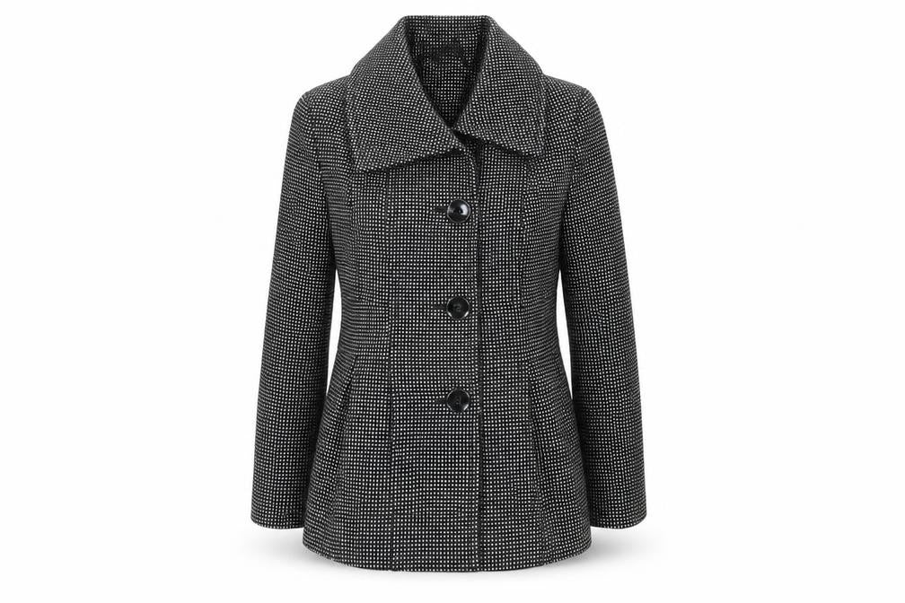 Debenhams Womens Black Polka Dot  Jacket Blazer Size 6