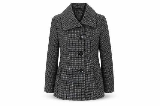 Debenhams Womens Black Polka Dot  Jacket Blazer Size 6