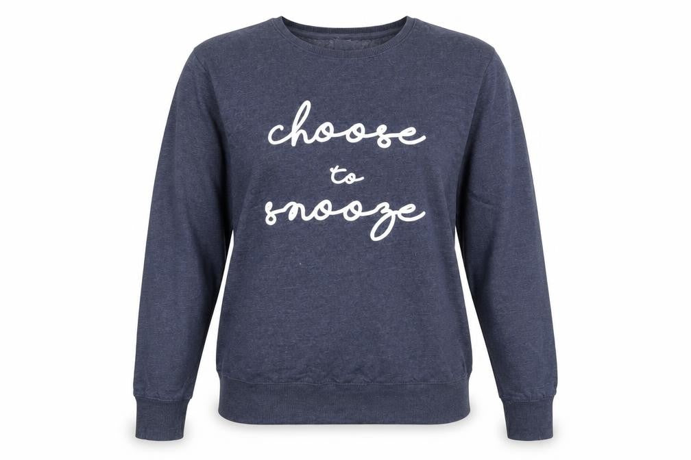 Avenue Womens Blue Round Neck  Cotton Pullover Jumper Size 16   - Choose to Snooze