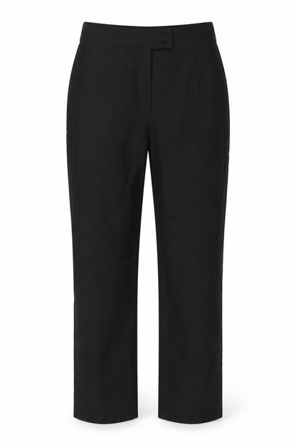 Preworn Womens Black  Polyester Trousers  Size 8 L29 in Regular