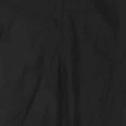 Preworn Womens Black  Polyester Trousers  Size 8 L29 in Regular