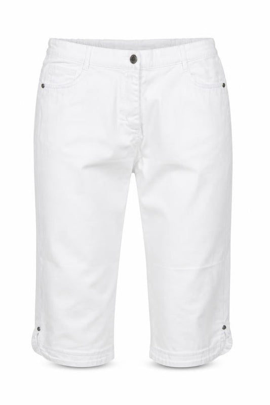 BM Womens White  Cotton Cropped Jeans Size 12 L20 in Regular