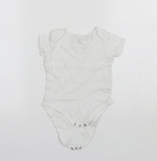 Early Days Baby White  Cotton Romper One-Piece Size 9-12 Months
