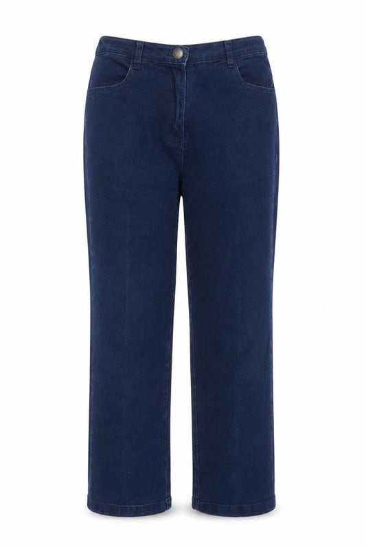 Womens Blue  Cotton Straight Jeans Size 12 L25 in Regular