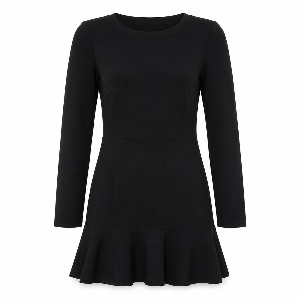 Boohoo Womens Black  Polyester Shift  Size 10  Round Neck