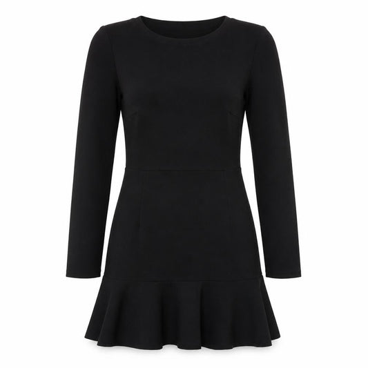 Boohoo Womens Black  Polyester Shift  Size 10  Round Neck