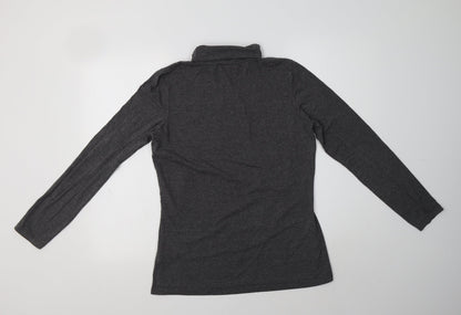 Preloved ESMARA Womens Grey  Polyester Basic T-Shirt Size 18 Roll Neck - Back