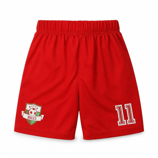 George Boys Red  Polyester Sweat Shorts Size 9-10 Years  Regular  - Wales