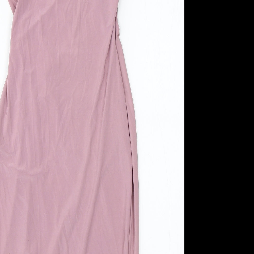In the Style Womens Pink  Polyester Shift  Size 8  Square Neck