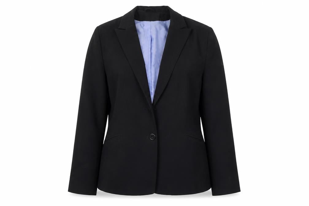 Dorothy Perkins Womens Black  Polyester Jacket Suit Jacket Size 14