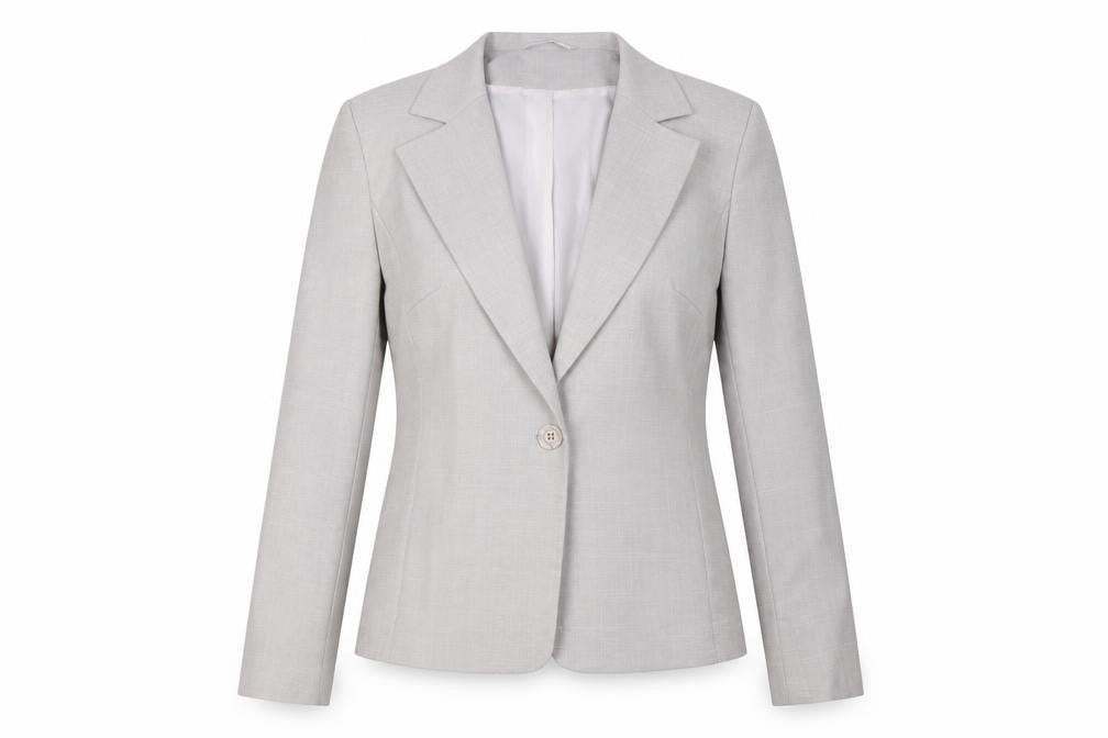 George Womens Grey  Viscose Jacket Suit Jacket Size 14
